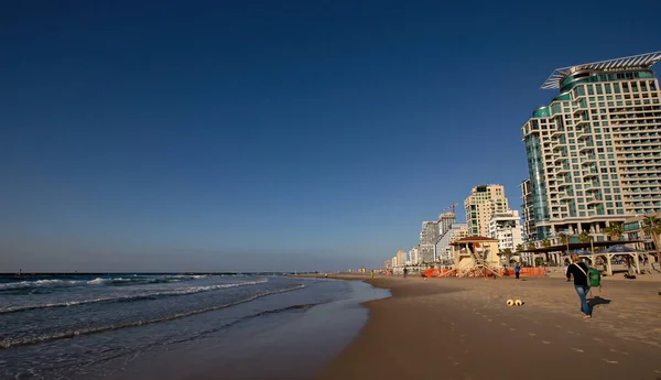 Tel Aviv Seafront Beach Tel Aviv City Israel — Stock Photo, Image