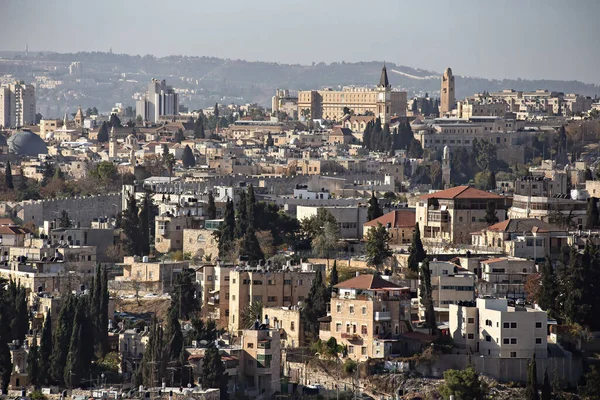 Aerial View Jerusalem Old City Israel — стоковое фото