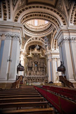 The Cathedral-Basilica of Our Lady of the Pillar interior, Roman Catholic church in the city of Zaragoza, Aragon 