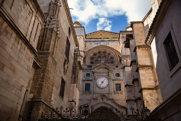 Portal Clock One Gates Primate Cathedral Saint Mary Toledo Spain — Stockfoto