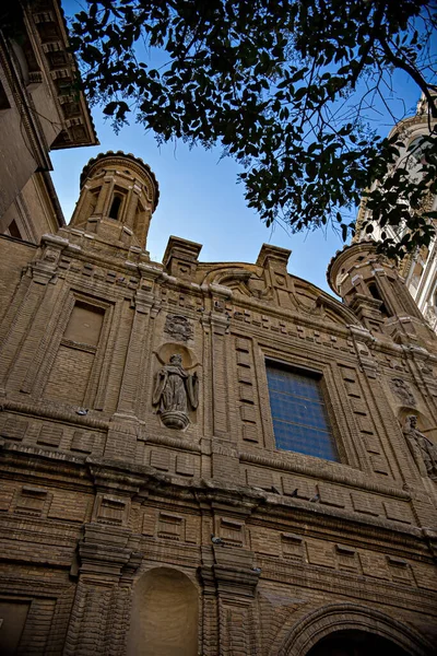 Bottom View Old Gothic Cathedral Architecture Details — Stock Photo, Image