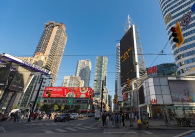 Street view in Toronto downtown, Ontario, Canada