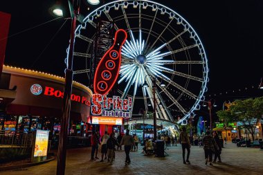 Niagara Şelalesi lunaparkındaki dönme dolap, Ontario, Kanada