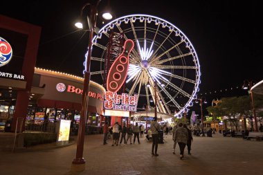 Niagara Şelalesi lunaparkındaki dönme dolap, Ontario, Kanada