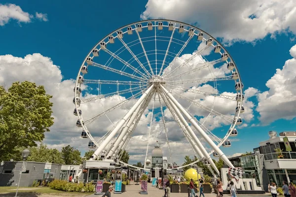 Grande Roue Montral Ferris Wheel Old Port Montreal Canada — Stockfoto