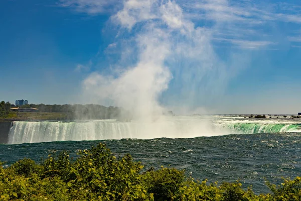 Vista Das Cataratas Niágara Lado Canadense Ontário Canadá — Fotografia de Stock