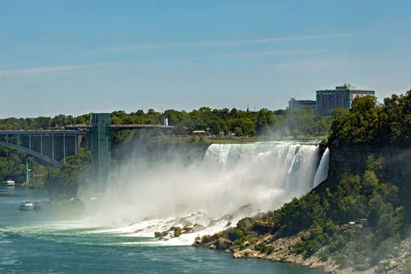 Uitzicht Niagara Falls Van Canadese Zijde Ontario Canada — Stockfoto