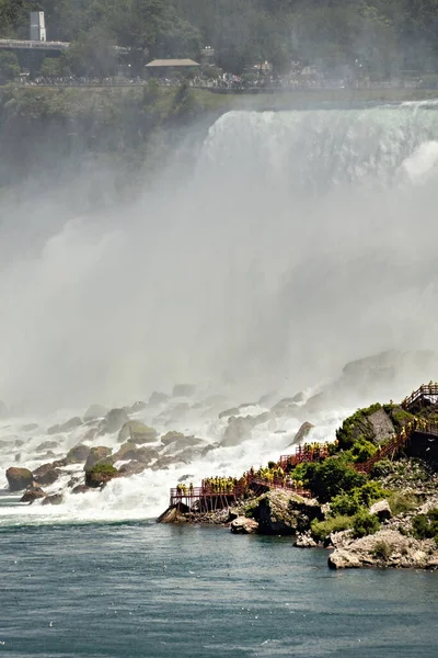 Вид Ніагарський Водоспад Канадської Сторони Онтаріо Канада — стокове фото