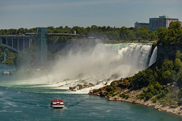 Uitzicht Niagara Falls Van Canadese Zijde Ontario Canada — Stockfoto