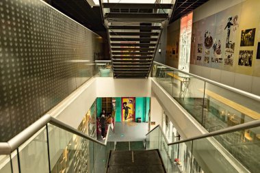 Mexico City, Mexico 'daki Tekila ve Mezcal Müzesi' nde sergi salonu.