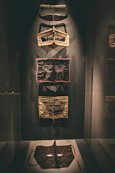 Экспозиция Традиционной Оманской Женской Одежды Национальном Музее Омана Мускат — стоковое фото