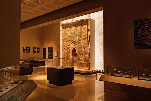 Виставковий Зал Оманському Національному Музеї Маскат — стокове фото