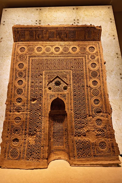 Mešita Aweina Mihrab Vystavená Národním Muzeu Omán Muscat — Stock fotografie