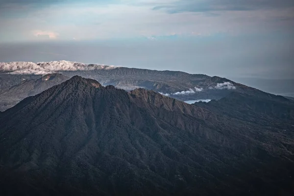 Bali Volcano Panorama Bali Agung Volcano 3030 Altitude Sunrise Bali — Stock Photo, Image