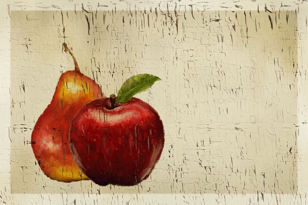 Apple painting — Stock Photo, Image