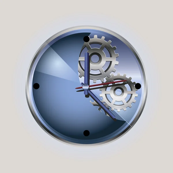 Modré clpck s ozubeným kolem — Stockový vektor