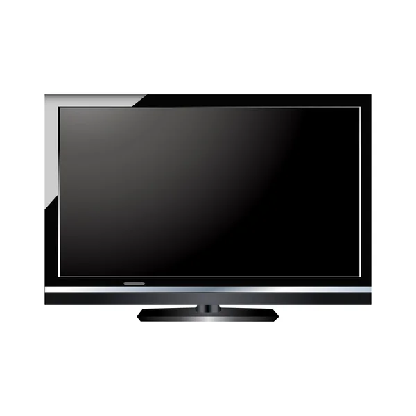 Чорний телевізор — стоковий вектор