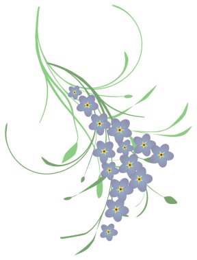 Forget me not clipart