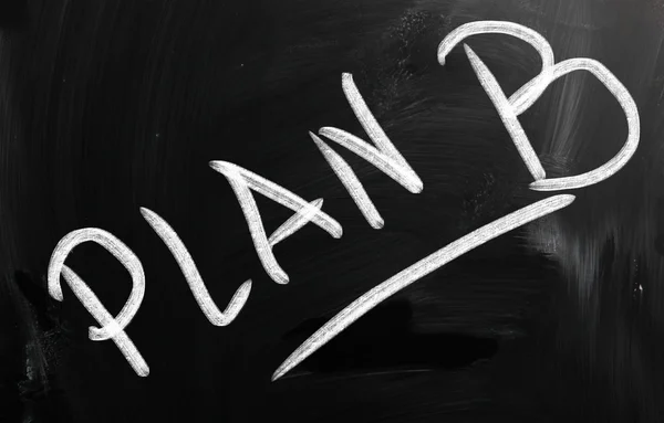 Plan B — Stockfoto