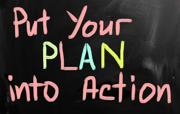 Βάλτε το σχέδιό σας σε δράση — Φωτογραφία Αρχείου