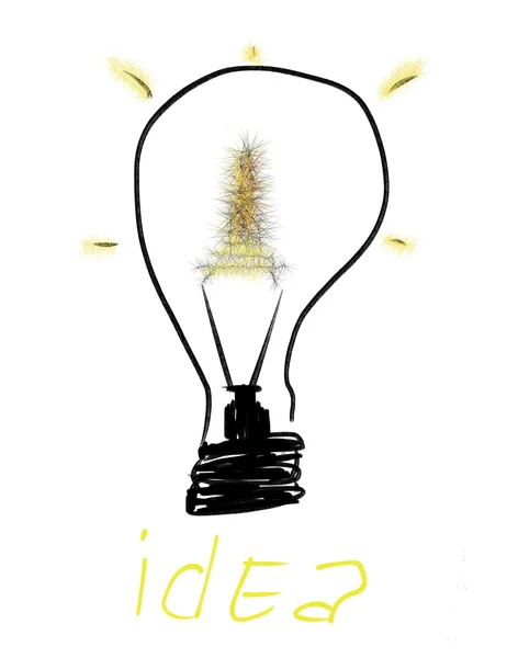 Ideia brilhante — Fotografia de Stock