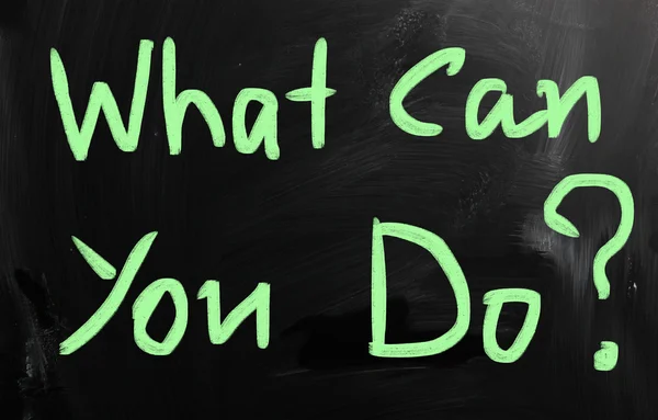 Vad kan du göra? — Stockfoto