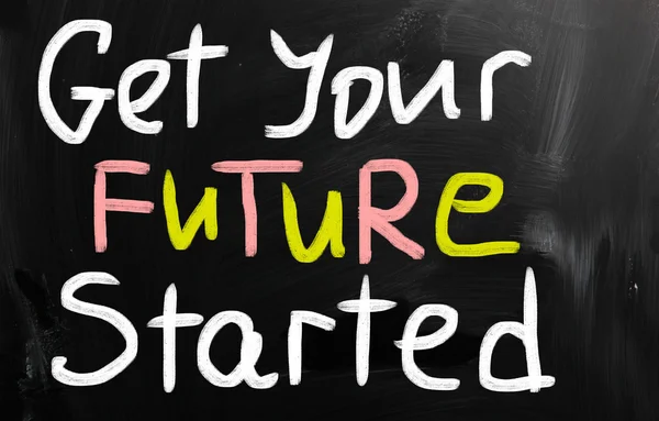 Obter o seu conceito futuro começou — Fotografia de Stock