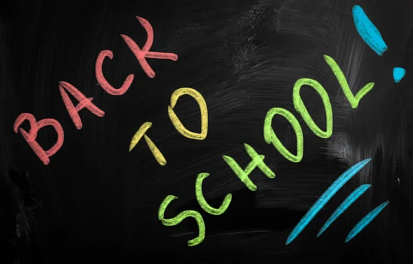 Tillbaka till skolan svarta tavlan — Stockfoto