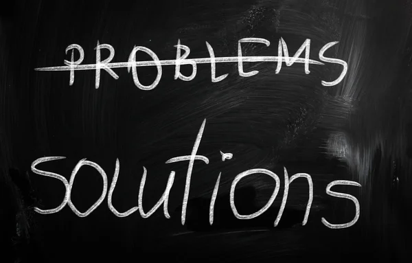 Problema o soluzione — Foto Stock