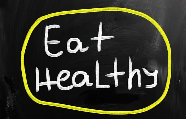 Health concept handwritten with chalk on a blackboard — Stock Photo, Image