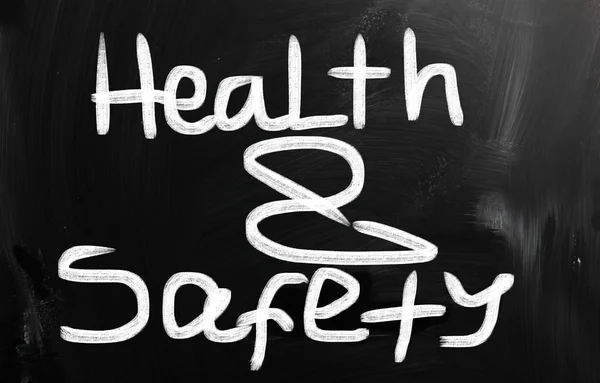 Gezondheid concept handgeschreven met krijt op een schoolbord — Stockfoto