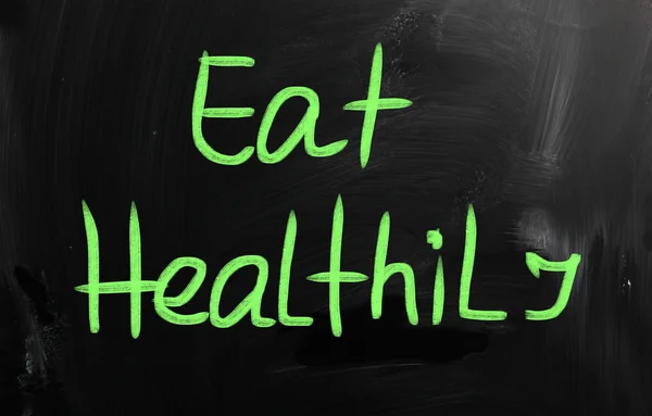 Health concept handwritten with chalk on a blackboard — Stock Photo, Image