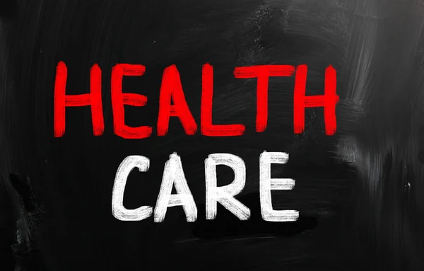 Health concept handwritten with chalk on a blackboard — Stock Photo, Image