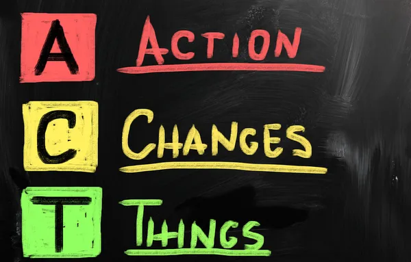 Action Changes Things — Stock Photo, Image