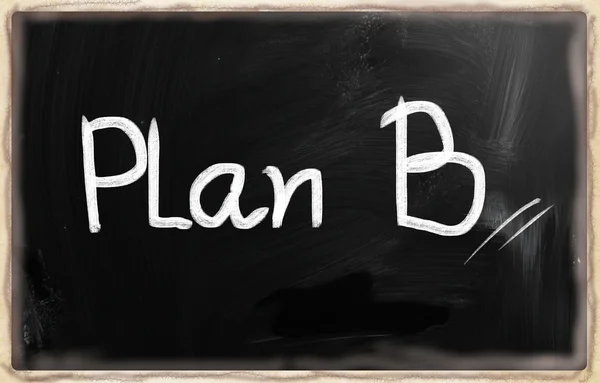 Plan B Konzept — Stockfoto