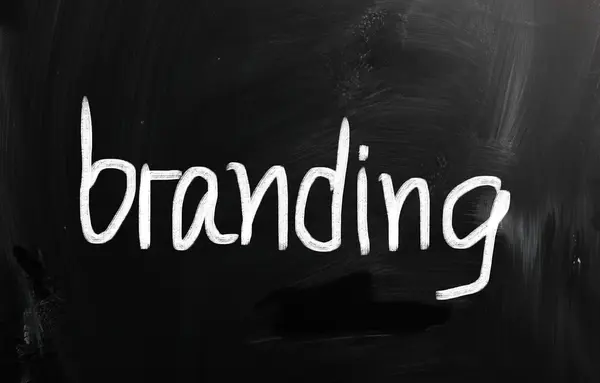 Marketing concept handwritten with chalk on a blackboard — Stock Photo, Image