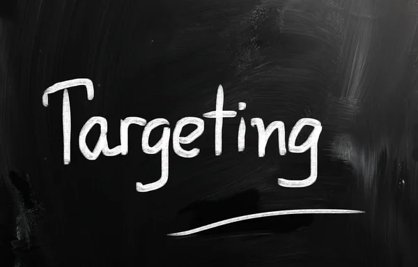 Marketing concept handwritten with chalk on a blackboard — Stock Photo, Image