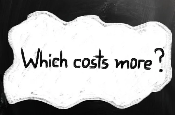 Which costs more? — Stock Photo, Image