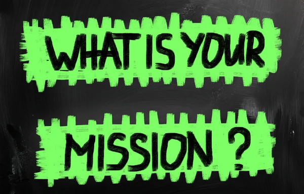 What is your mission? — Stock Photo, Image