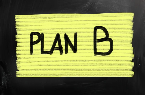 Plan b koncept. — Stockfoto