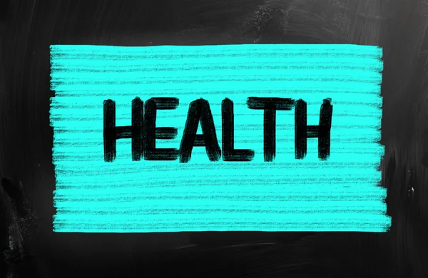 Health concept handwritten with chalk on a blackboard — Stock Photo, Image