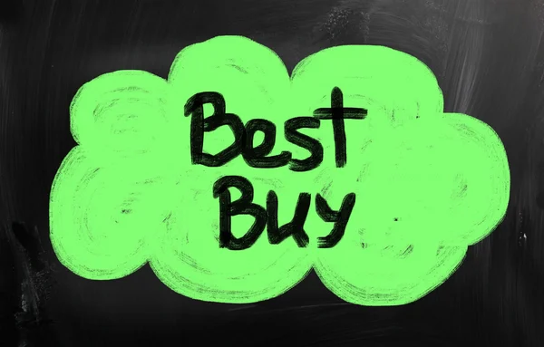 "Best buy "escrito a mano con tiza en una pizarra — Foto de Stock