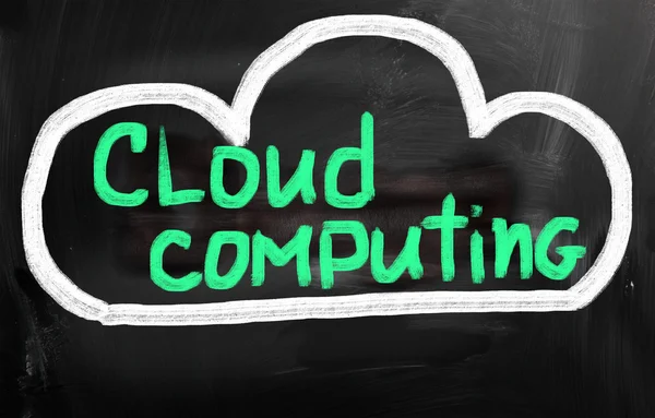 Concetto di tecnologia di cloud computing — Foto Stock