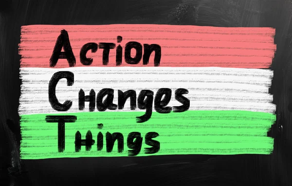 Action changes things — Stock Photo, Image