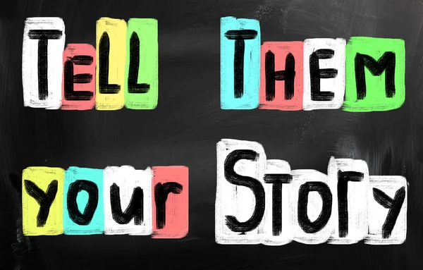 Tell them your story — Stock Photo, Image