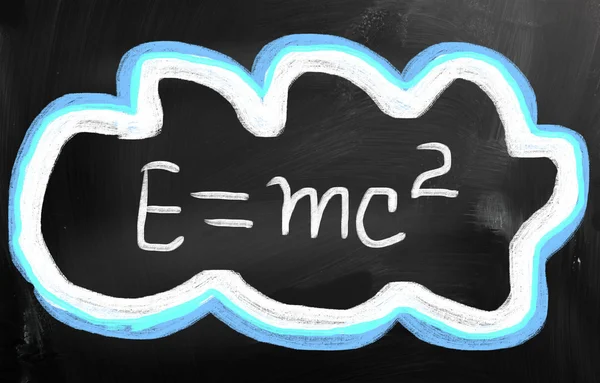 Text handwritten with chalk on a blackboard — Stock Photo, Image