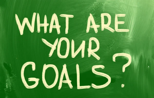 What are your goals? — Stock Photo, Image