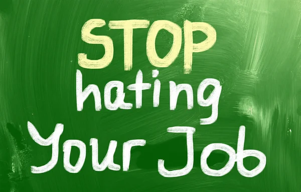 Pare de odiar seu conceito de trabalho — Fotografia de Stock