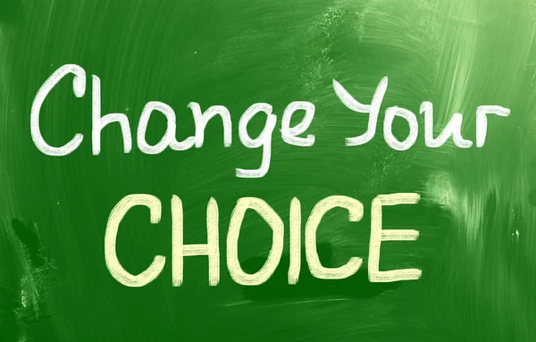 Alterar seu conceito de escolha — Fotografia de Stock