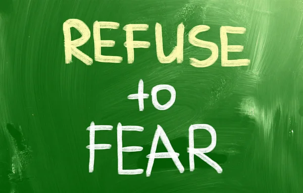 Refuse To Fear Concept — Stock Photo, Image